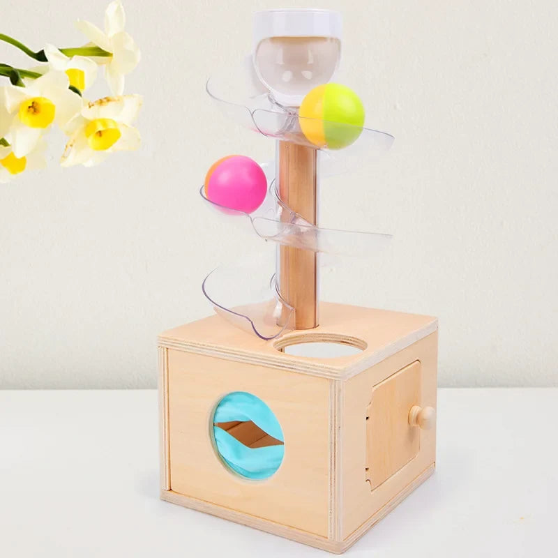 Montessori spiral with balls