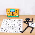 Movable Montessori wooden doll