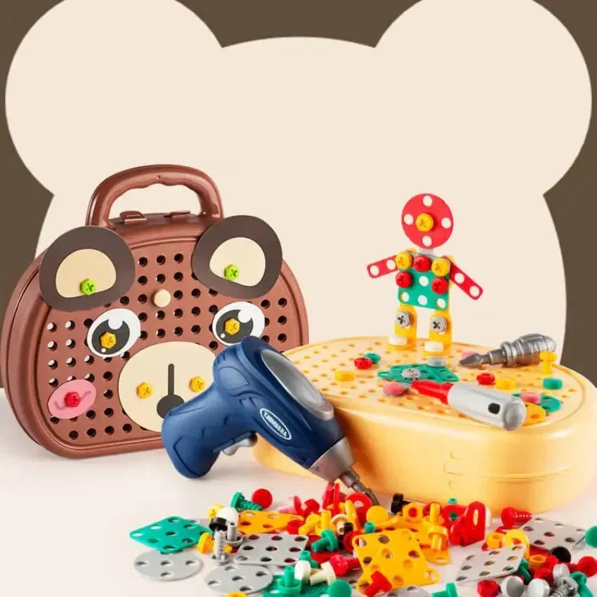 Montessori drilling set for mosaics