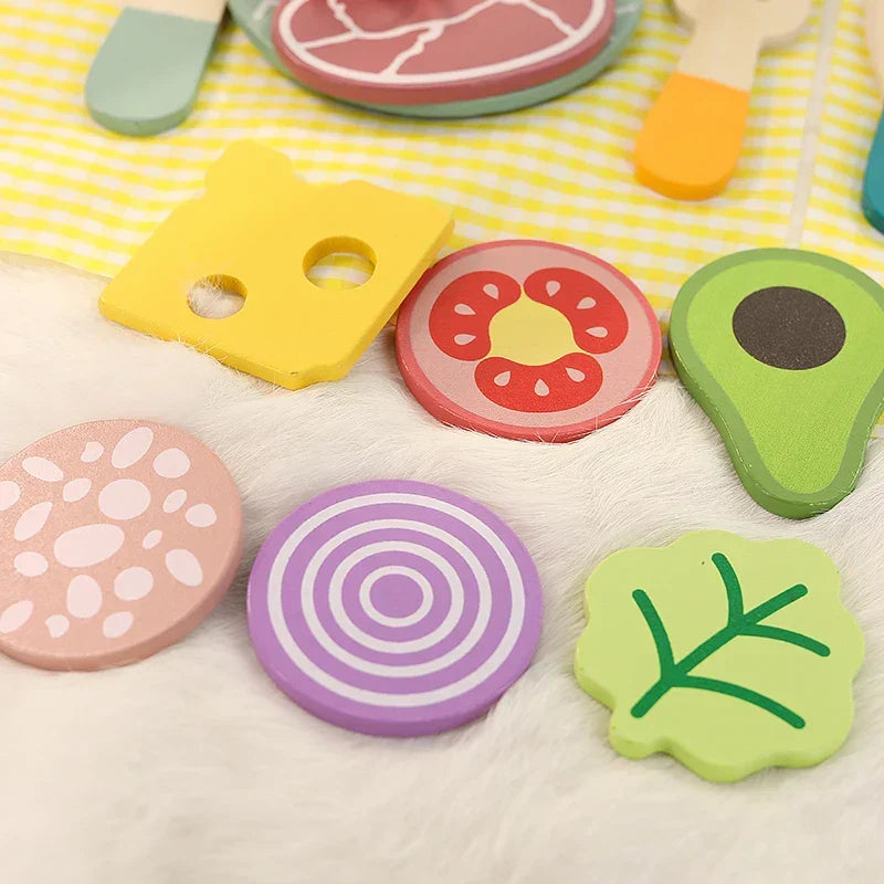 Montessori wooden picnic set