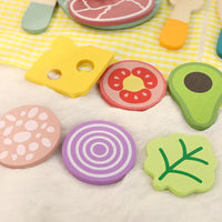 Montessori wooden picnic set