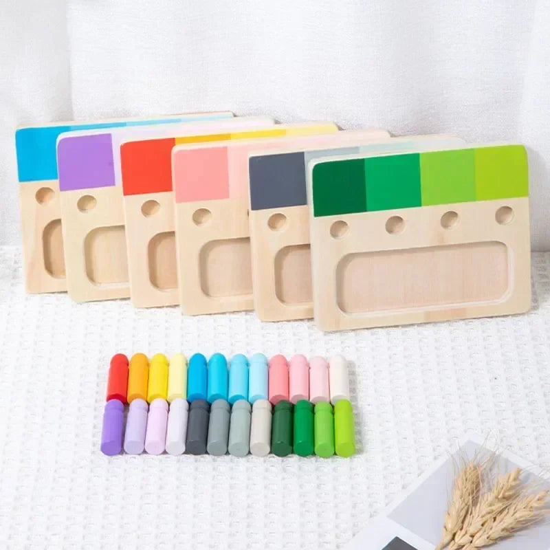 Montessori color recognition game