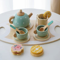 Montessori wooden tea set