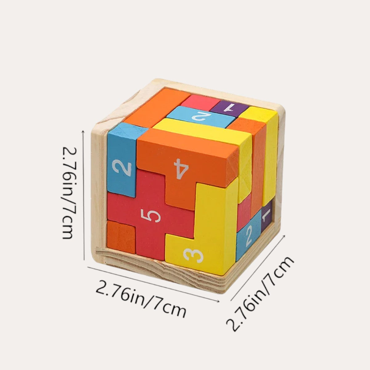 Montessori 3D cube puzzle