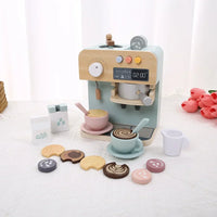Montessori wooden coffee machine