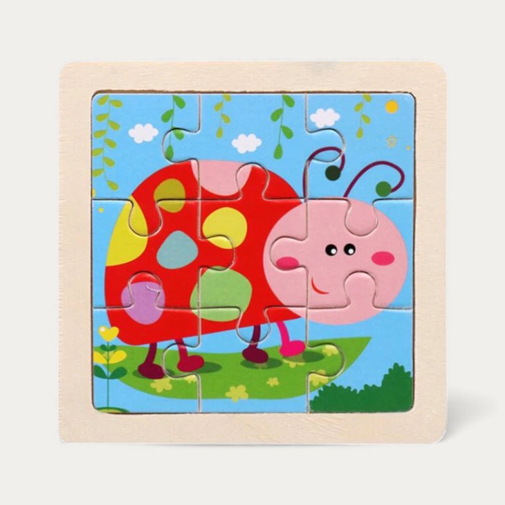 Montessori wooden puzzle "Animals"