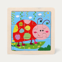 Montessori wooden puzzle "Animals"