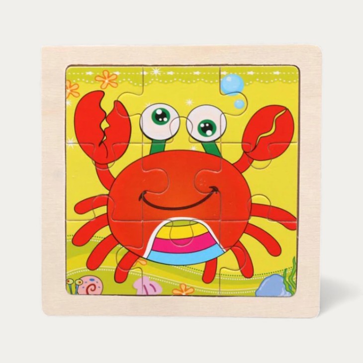 Montessori wooden puzzle "Animals"