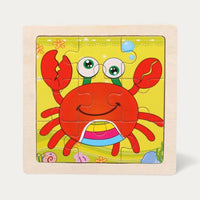 Montessori wooden puzzle "Animals"