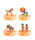 Montessori drilling set for mosaics