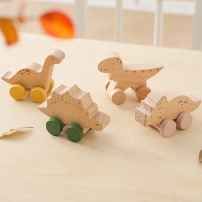 Montessori toy with wheels