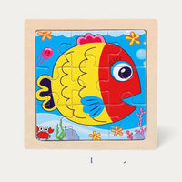 Montessori wooden puzzle "Animals"