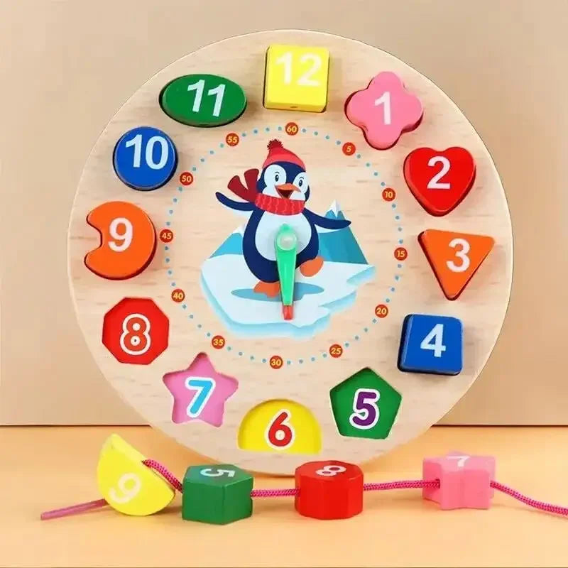 Montessori Penguin Wall Clock