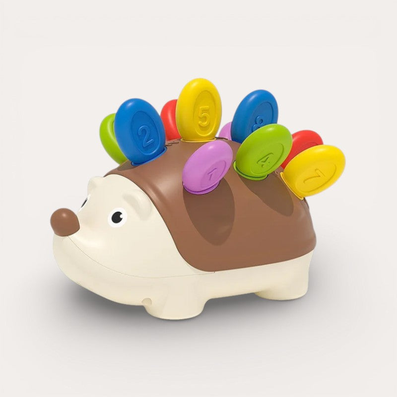 Montessori hedgehog game to promote fine motor skills
