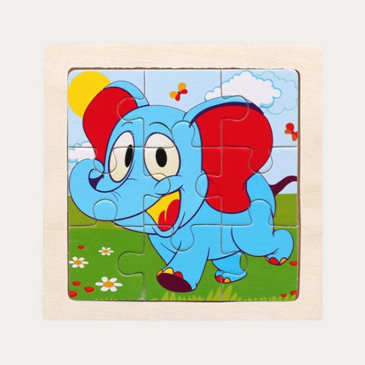 Montessori wooden puzzle "Animals"