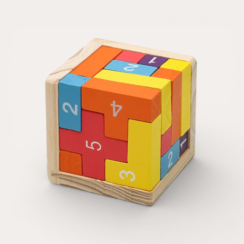 Montessori 3D cube puzzle