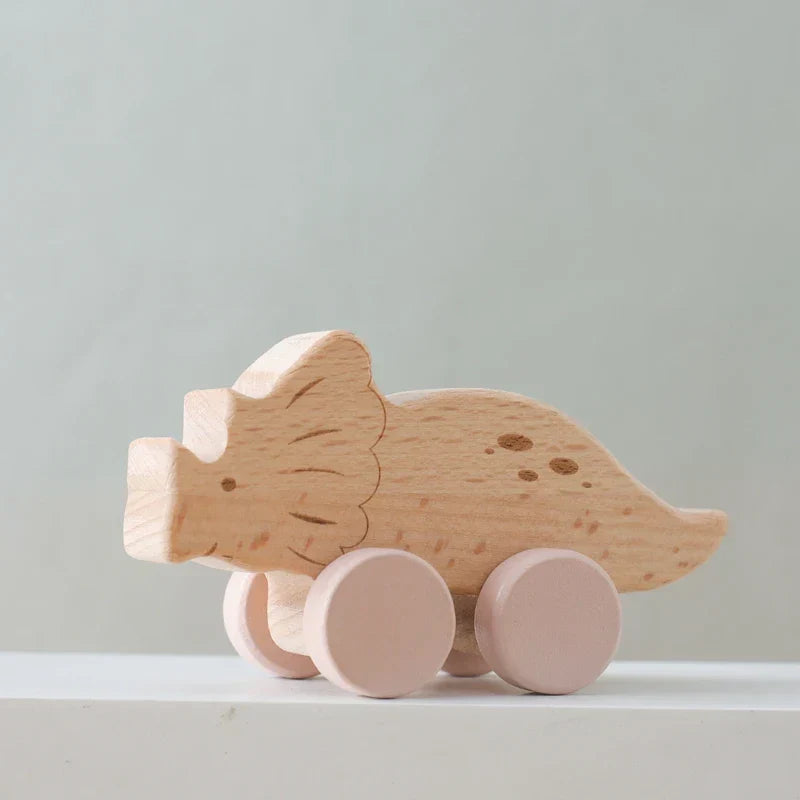 Montessori toy with wheels
