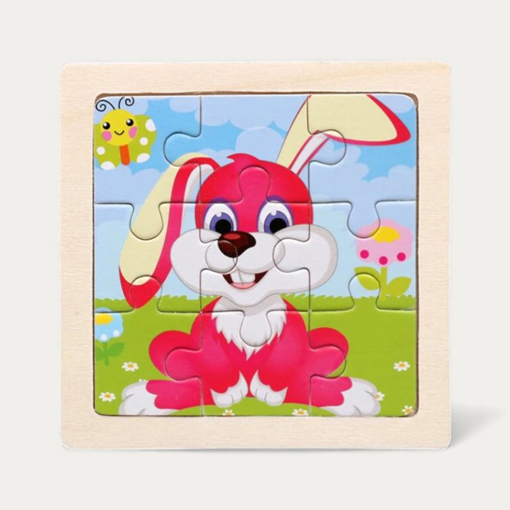 Montessori wooden puzzle "Animals"
