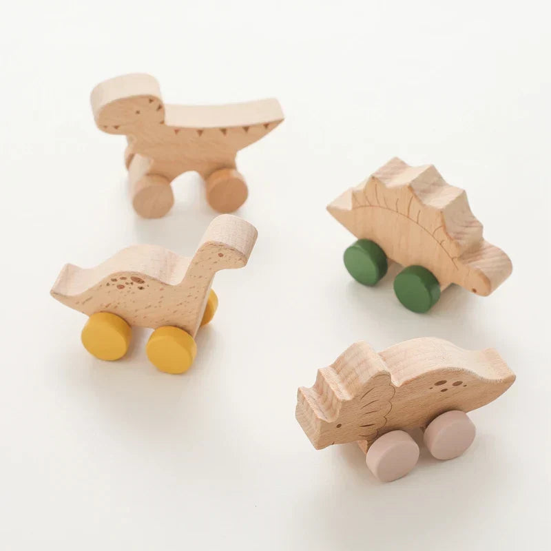 Montessori toy with wheels