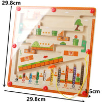Montessori labyrinth of colors and numbers