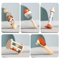 Montessori set of wooden musical instruments