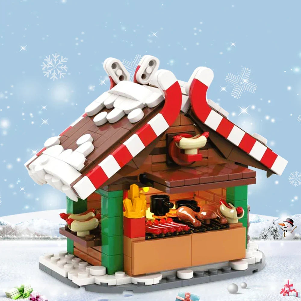 Montessori Christmas building blocks
