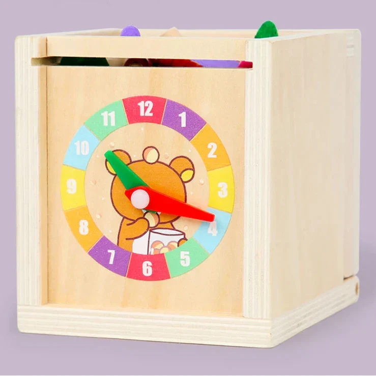Montessori box with shapes, colors and balls