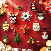 Montessori Christmas building blocks