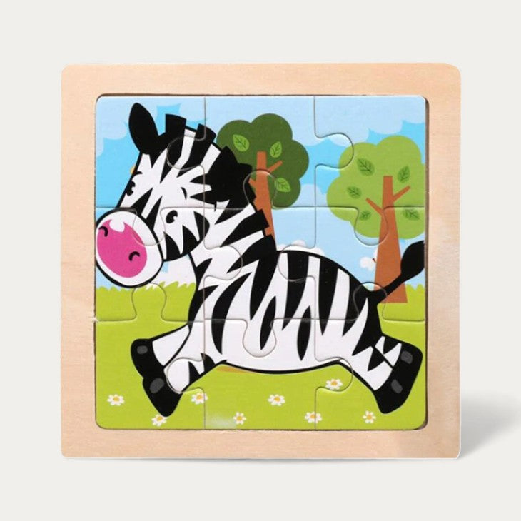 Montessori wooden puzzle "Animals"