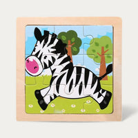 Montessori wooden puzzle "Animals"