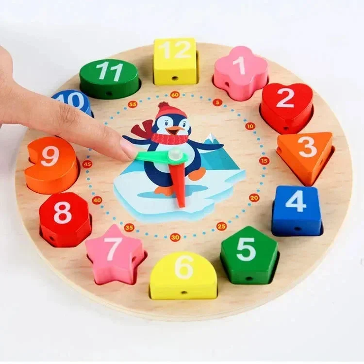 Montessori Penguin Wall Clock