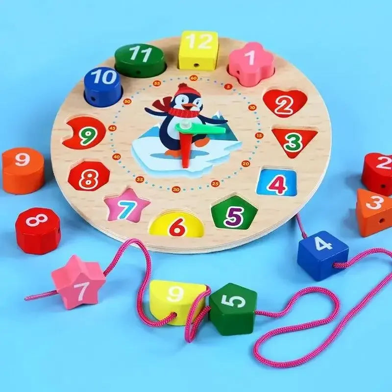 Montessori Penguin Wall Clock