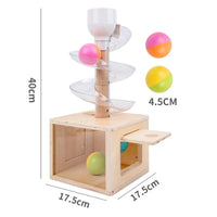 Montessori spiral with balls