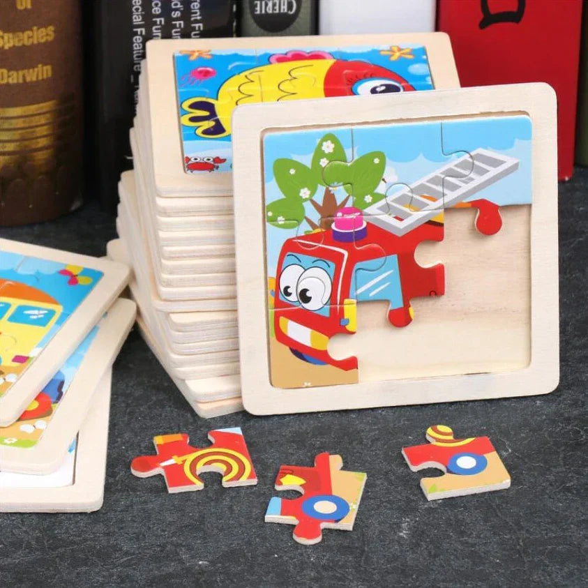 Montessori wooden puzzle "Animals"
