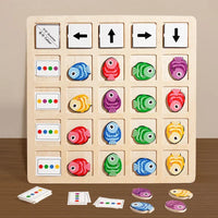 Montessori color matching puzzle with fish