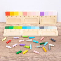 Montessori color recognition game