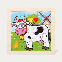 Montessori wooden puzzle "Animals"