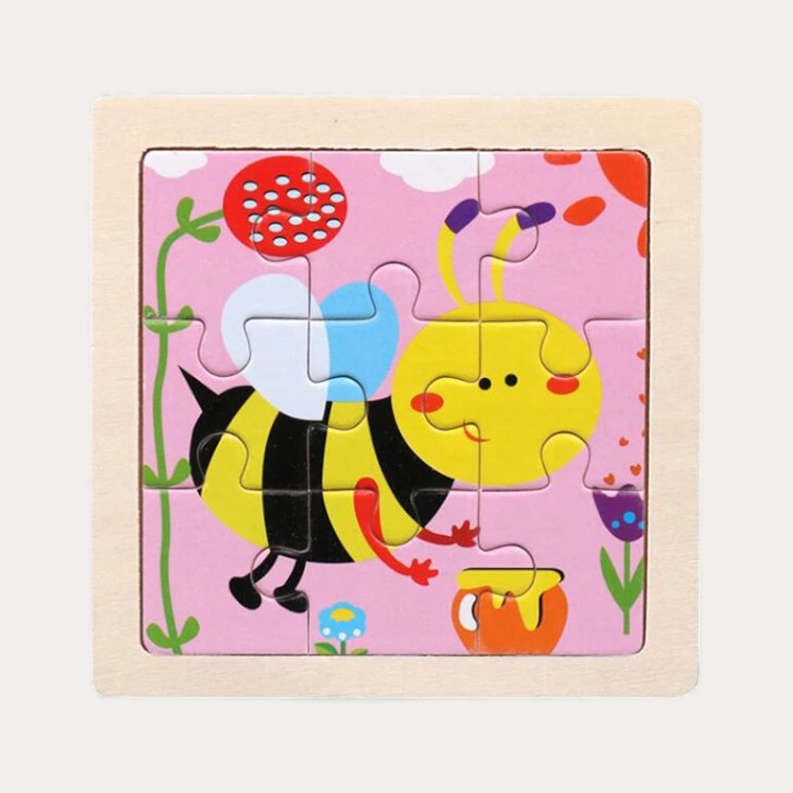 Montessori wooden puzzle "Animals"