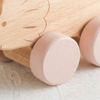 Montessori toy with wheels