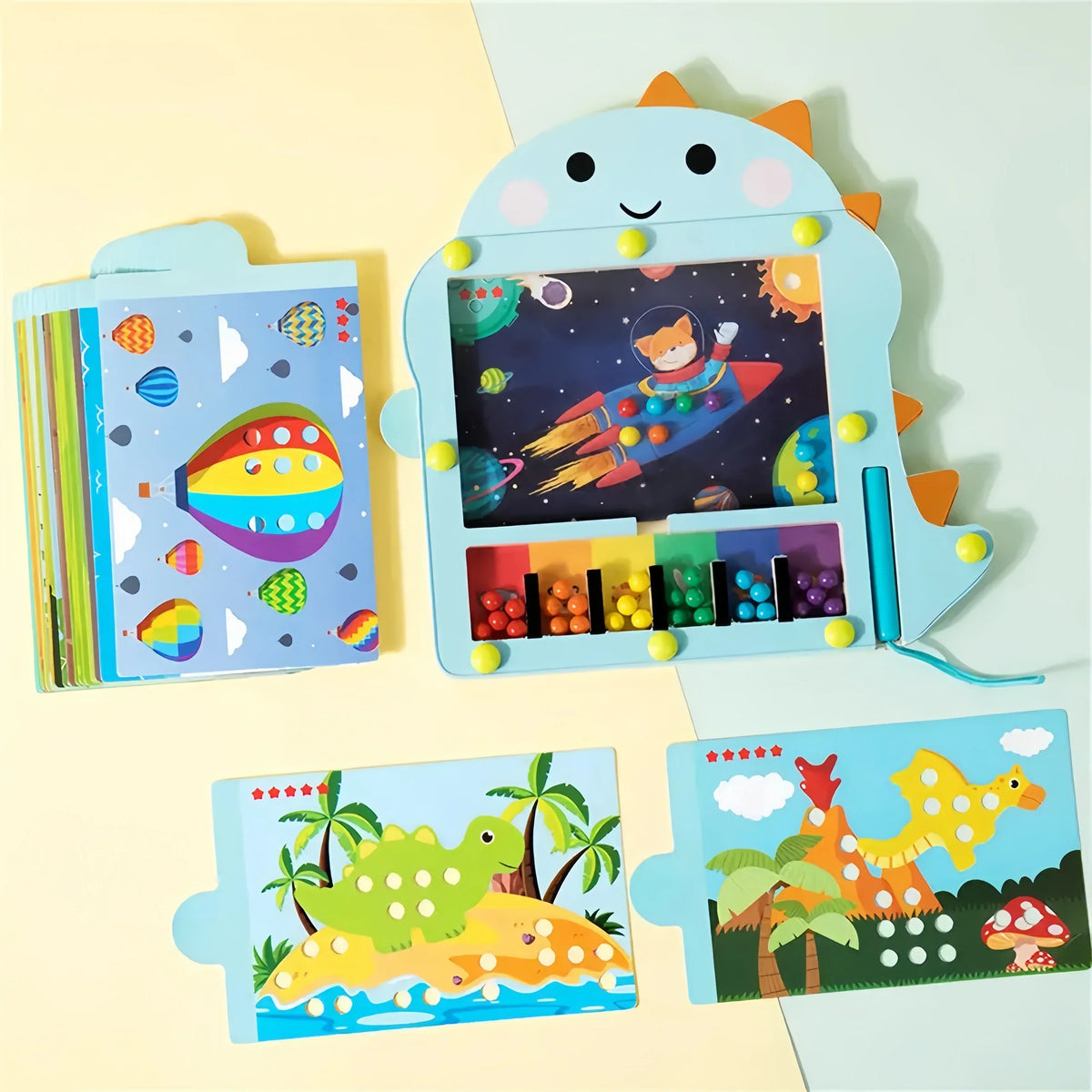 Montessori Magnetic Dinosaur Game