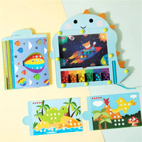 Montessori Magnetic Dinosaur Game