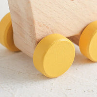 Montessori toy with wheels