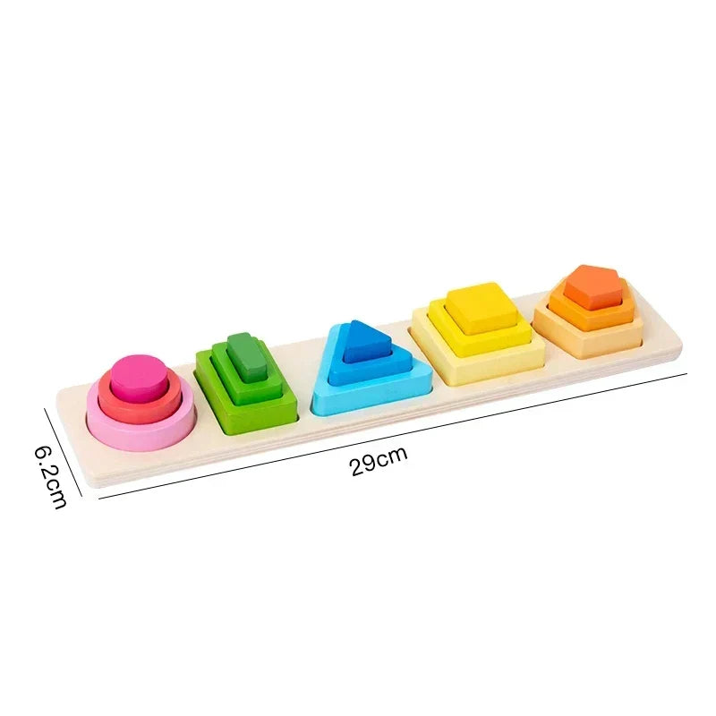 Montessori stacking pyramids