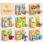 Montessori wooden puzzles