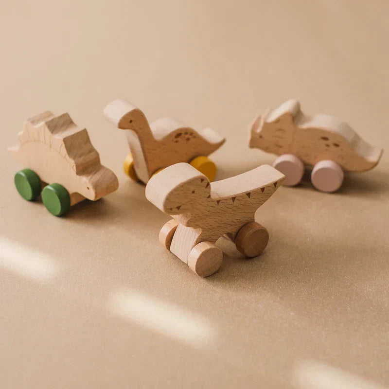 Montessori toy with wheels