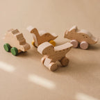 Montessori toy with wheels