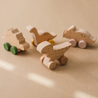 Montessori toy with wheels