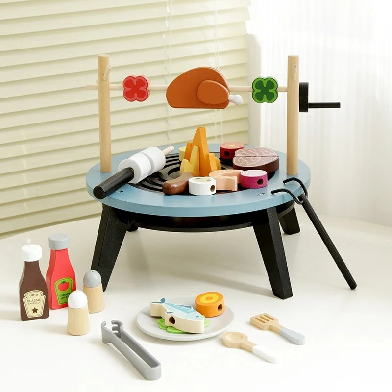 Montessori wooden grill