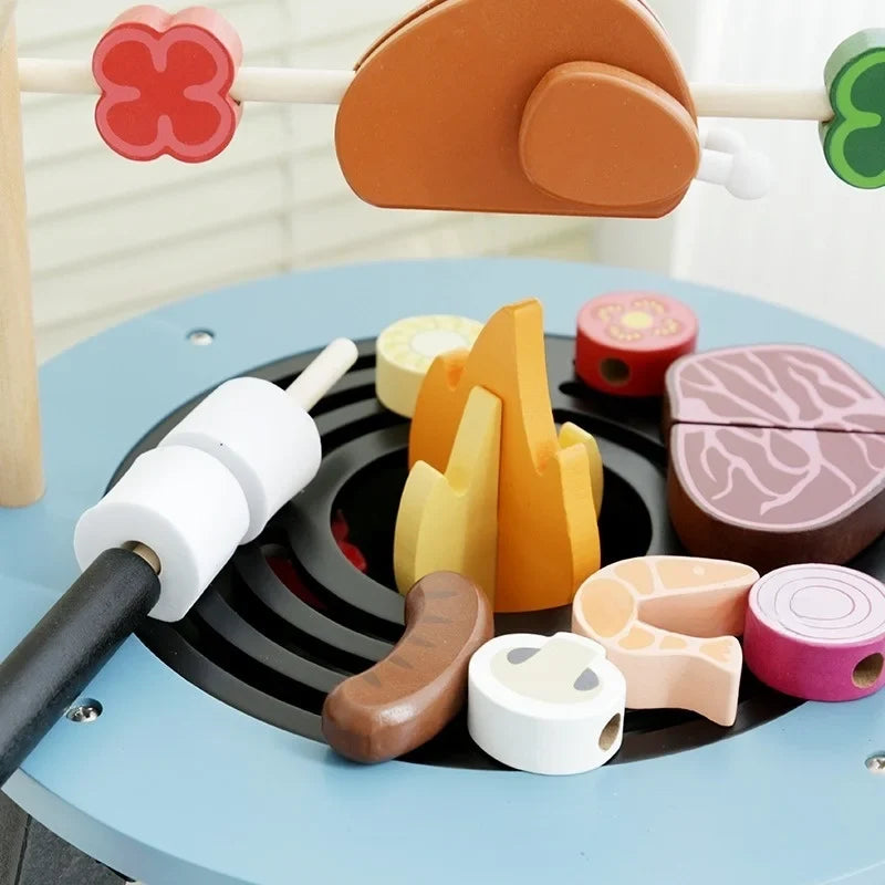 Montessori wooden grill