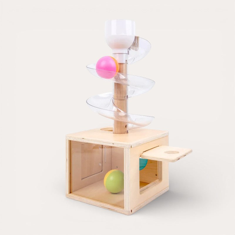Montessori spiral with balls